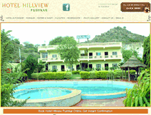Tablet Screenshot of hotelhillviewpushkar.com